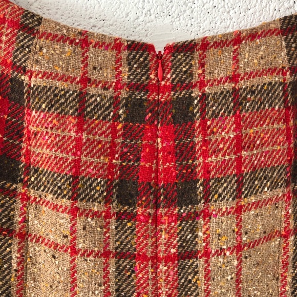 Valentino Plaid Wool Front split maxi skirt sz: 12 NWT - Picture 14 of 14